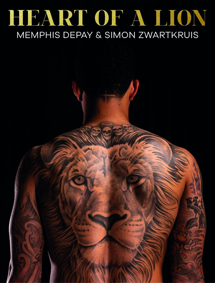 Omslag van Heart of a lion door Memphis Depay, Simon Zwartkruis
